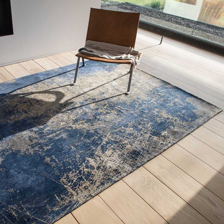Louis De Poortere Mad Men Cracks Rug - 8629 Abyss Blue